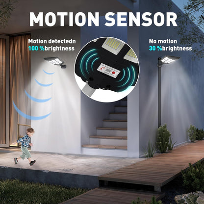 Lámpara Solar LED 4000W | Iluminación Exterior Ultra Potente con Control Remoto