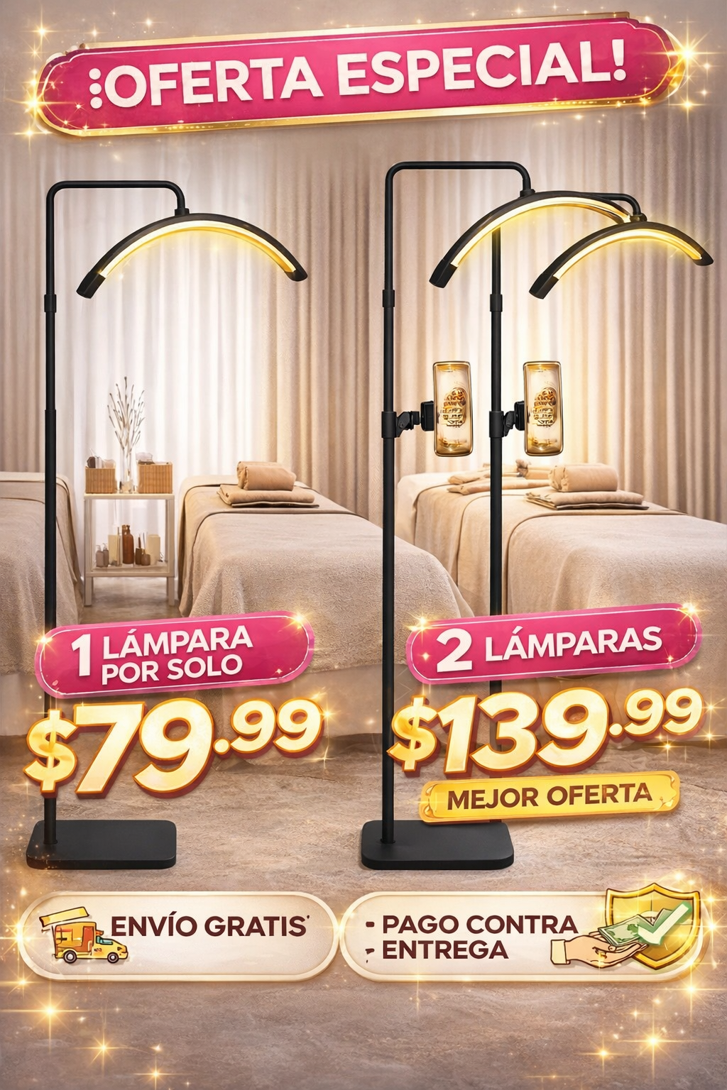 Lampara  Media Luna Lashista