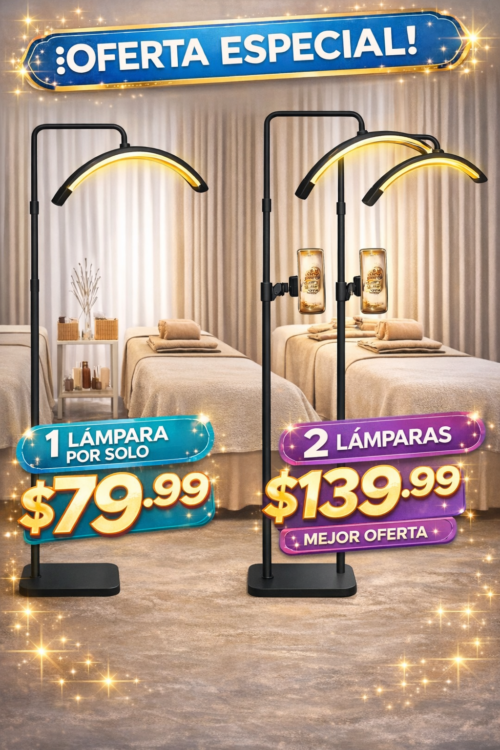 Lampara  Media Luna Lashista